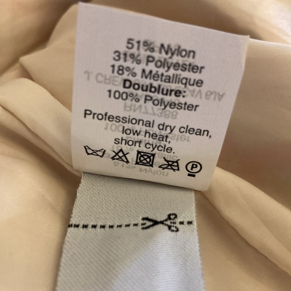 NWT never worn J. Crew Collection cafe capri in gilded dot melon brocade, size 6 - Picture 9 of 10